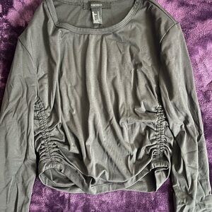 Forever 21 Women's Gray Long Sleeve Top